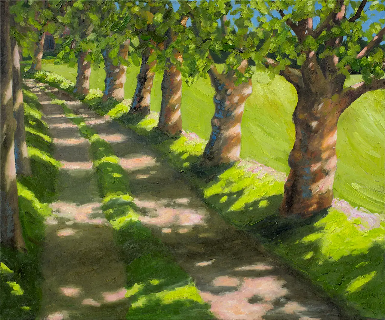 Hermann Reimer – Allee (75x90cm) 2025