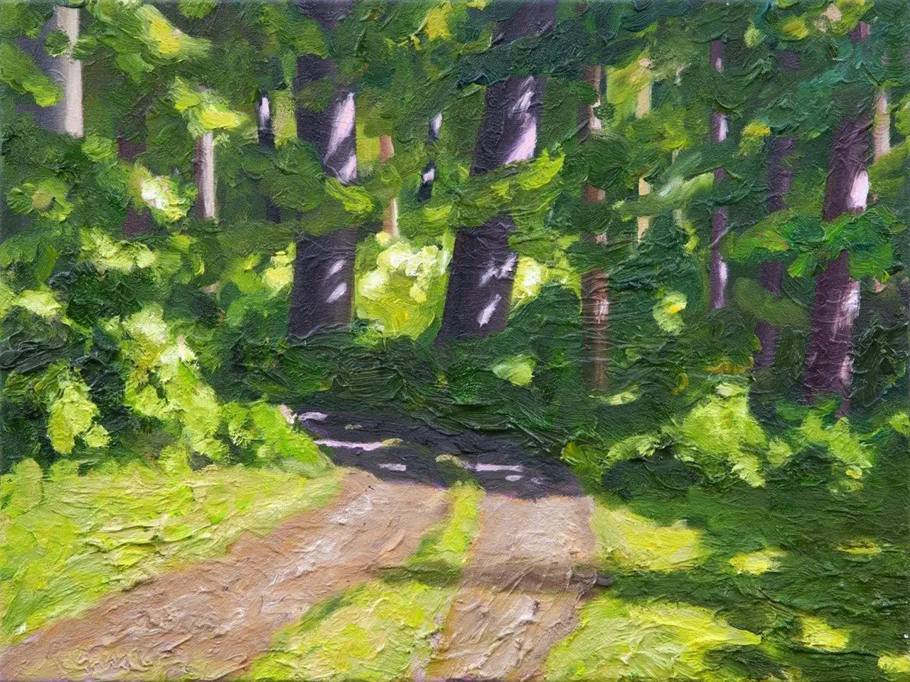 Hermann Reimer – Am Wald (30x40cm) 2022