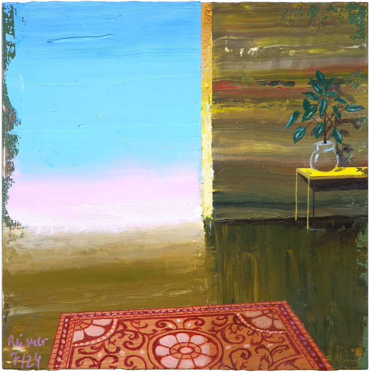 Hermann Reimer – Ausblick (25x25cm) 2024