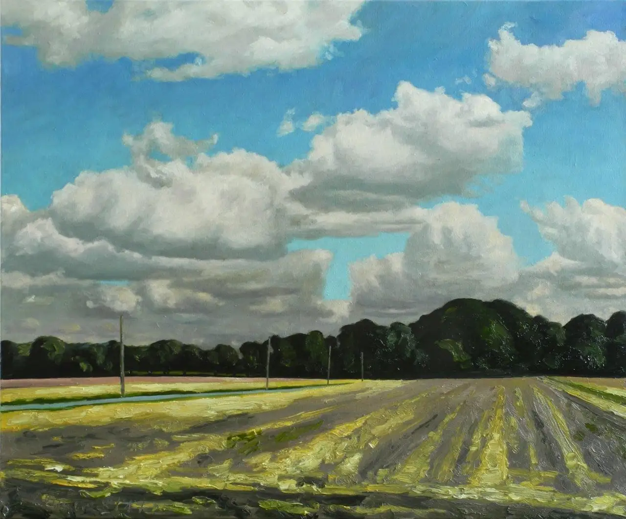 Hermann Reimer – Feld bei Lengerich (75x90cm) 2017