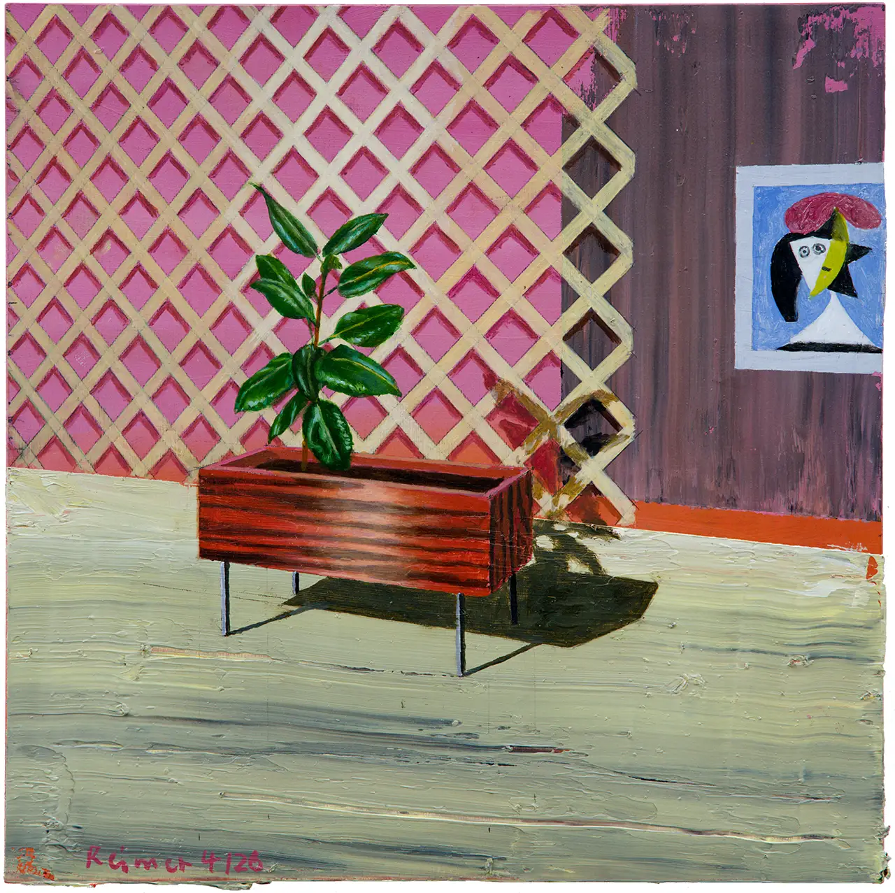 Hermann Reimer – Gummibaum (25x25cm) 2026