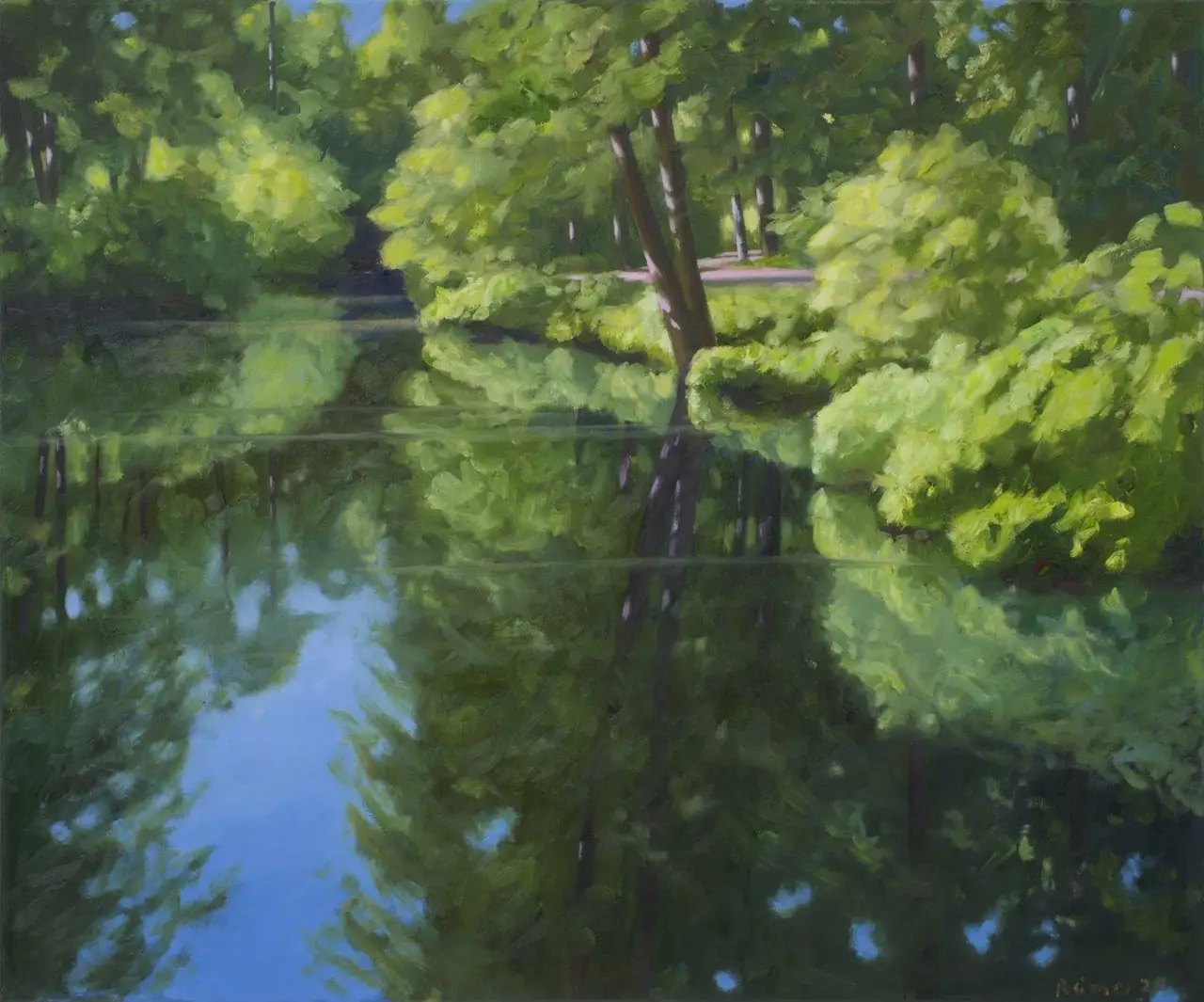 Hermann Reimer – Seeufer (75x90cm) 2025