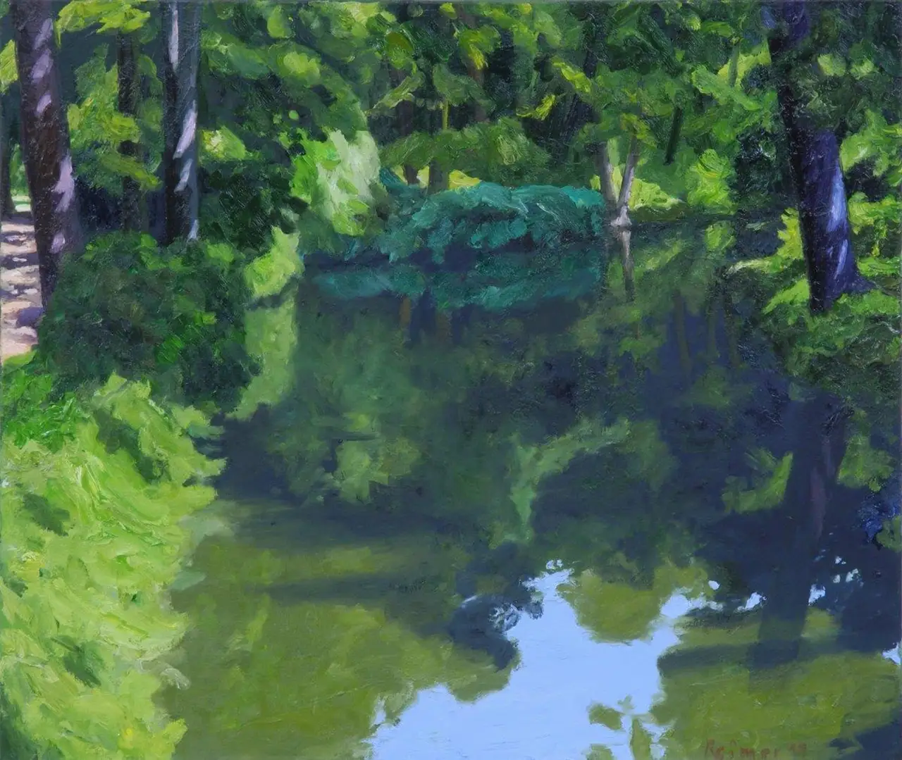 Hermann Reimer – Spiegelung (80x95cm) 2019