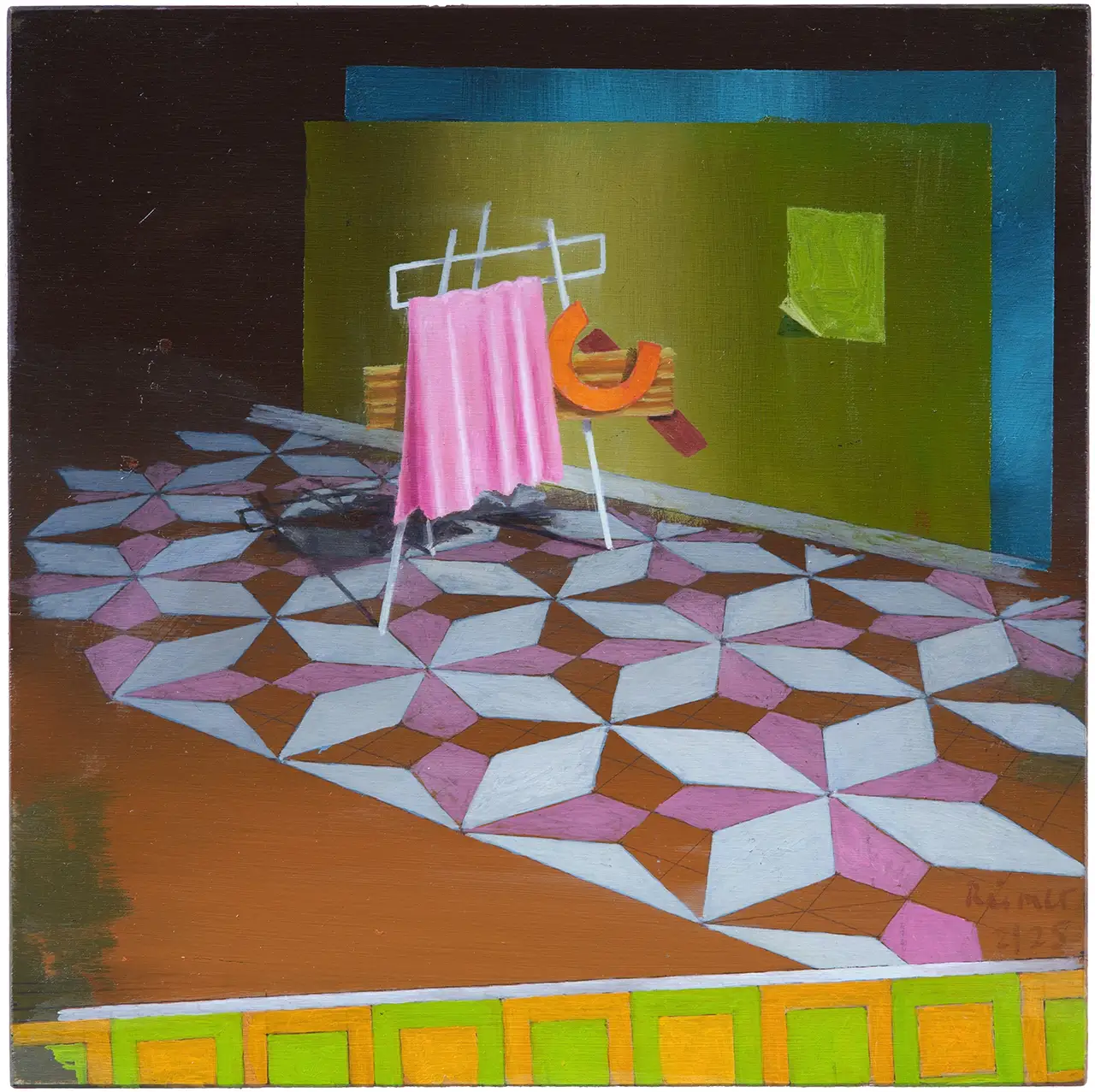 Hermann Reimer – Staffelei (25x25cm) 2025