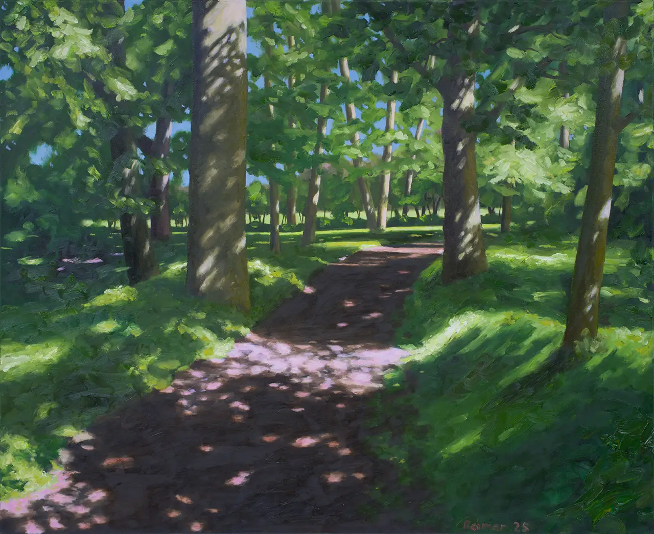 Hermann Reimer – Wald morgens (90x110cm) 2025