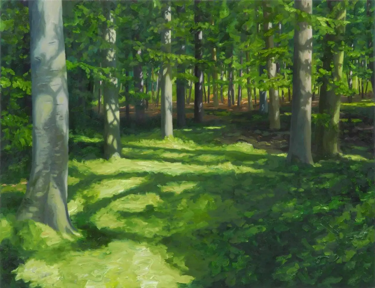 Hermann Reimer – Waldstueck (100x130cm) 2021