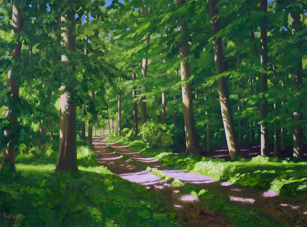Hermann Reimer – Waldweg (100x135cm) 2024