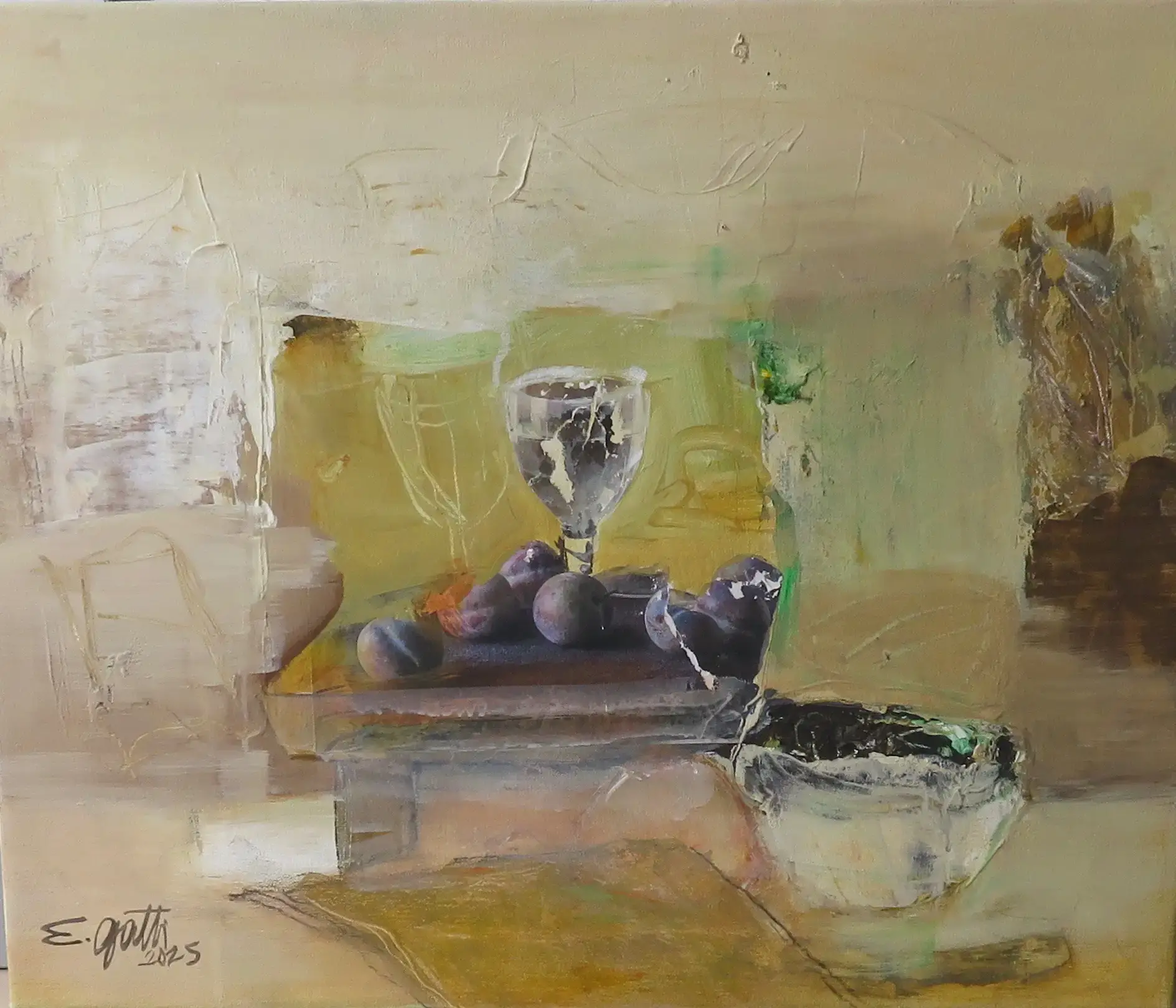 Pflaumentisch, 60x50cm