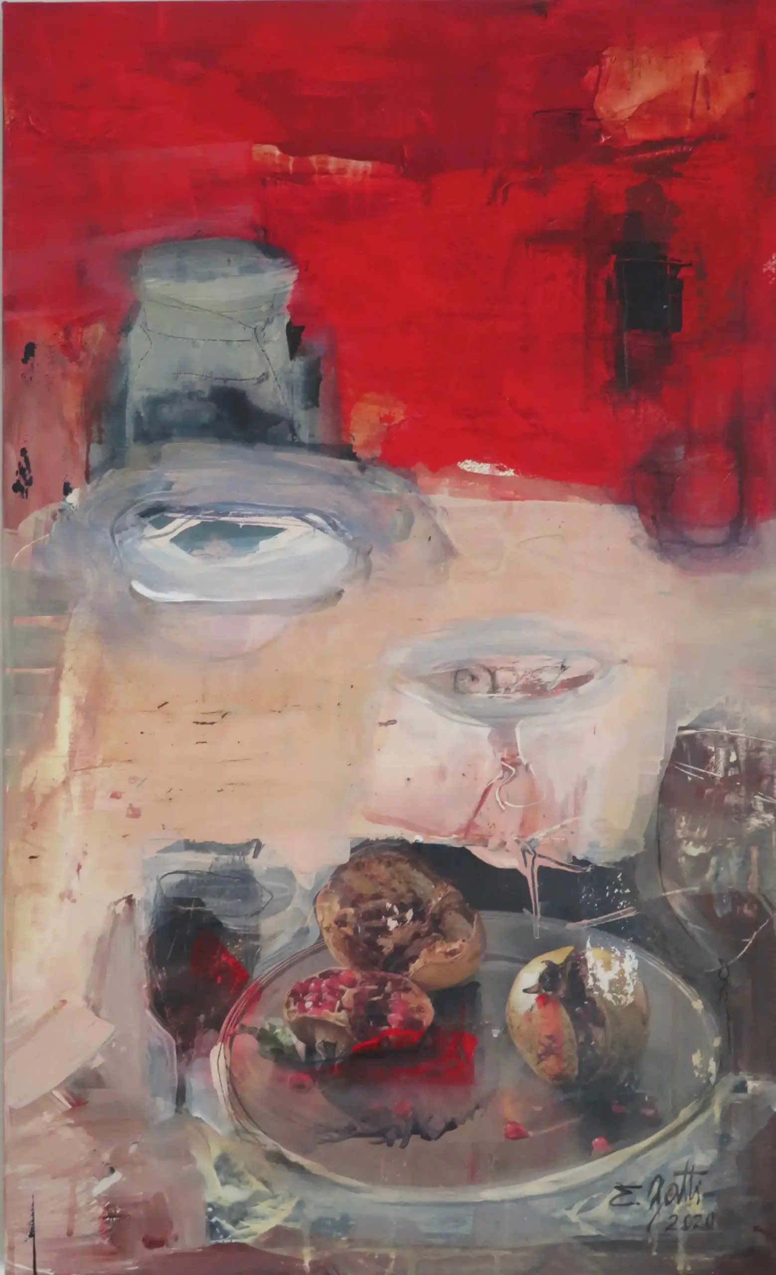 Granatäpfel, 90x55cm